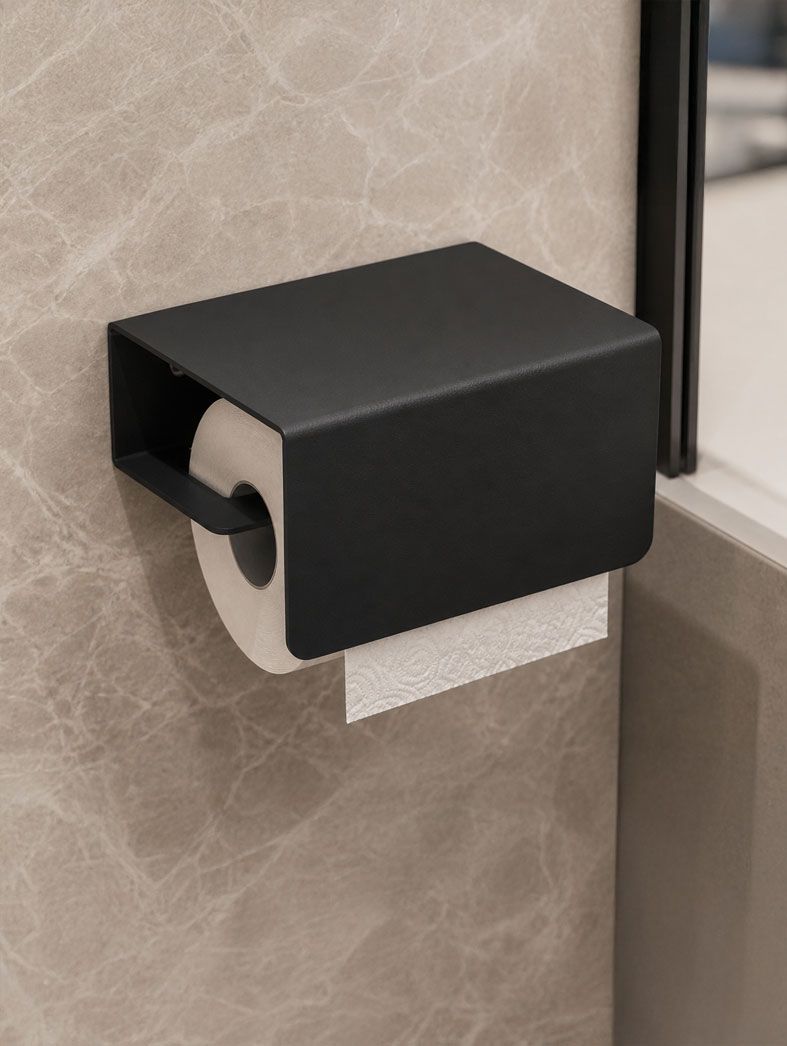 Covered Toilet Paper Holder